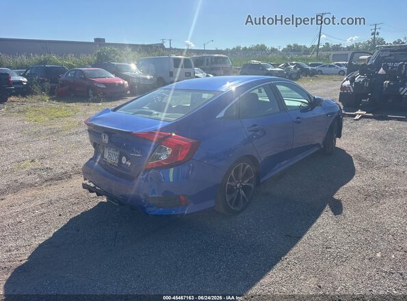 2HGFC2F80KH513601 2019 HONDA CIVIC Blue Rear right