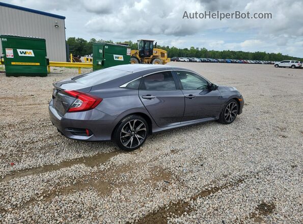 2HGFC2F80KH556710 2019 HONDA CIVIC Gray Rear right