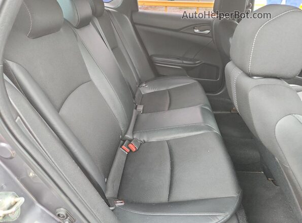 2HGFC2F80KH556710 2019 HONDA CIVIC Gray Rear seats view