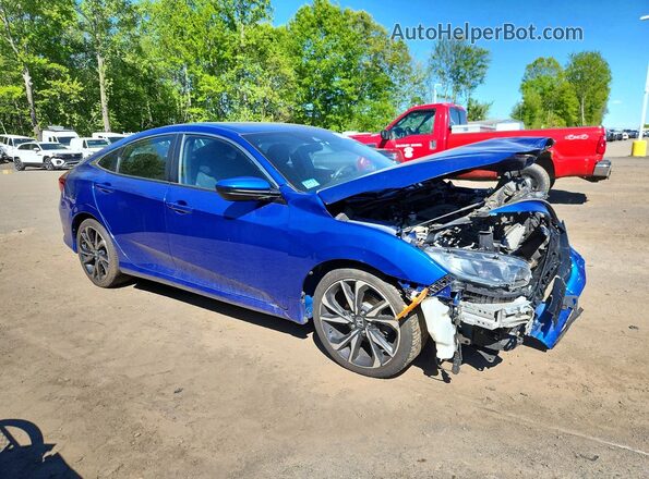 2HGFC2F80KH602942 2019 HONDA CIVIC Blue 