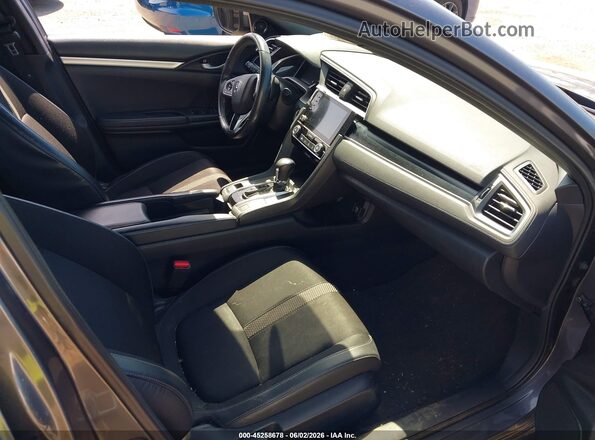 2HGFC2F80LH503135 2020 HONDA CIVIC Gray Widok wnętrza z przodu