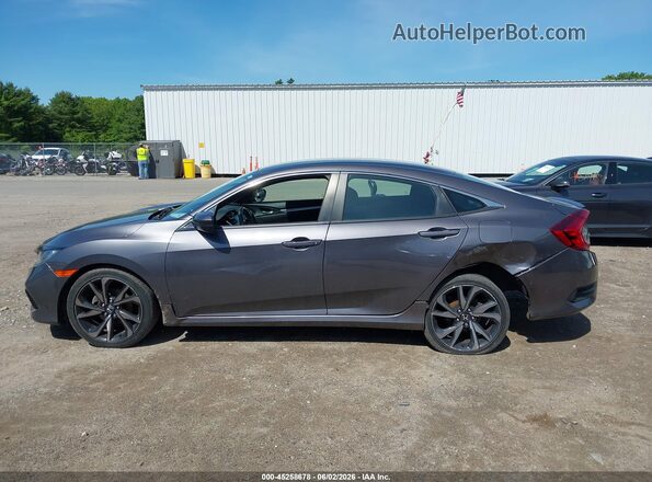 2HGFC2F80LH503135 2020 HONDA CIVIC Gray Widok wnętrza 360 stopni