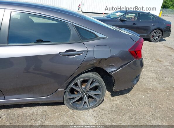 2HGFC2F80LH503135 2020 HONDA CIVIC Gray Widok z przodu