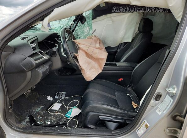 2HGFC2F80MH519837 2021 HONDA CIVIC Gray Widok wnętrza z przodu