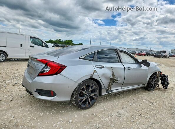 2HGFC2F80MH519837 2021 HONDA CIVIC Gray Tył prawy