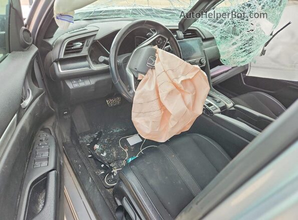 2HGFC2F80MH519837 2021 HONDA CIVIC Gray Widok deski rozdzielczej
