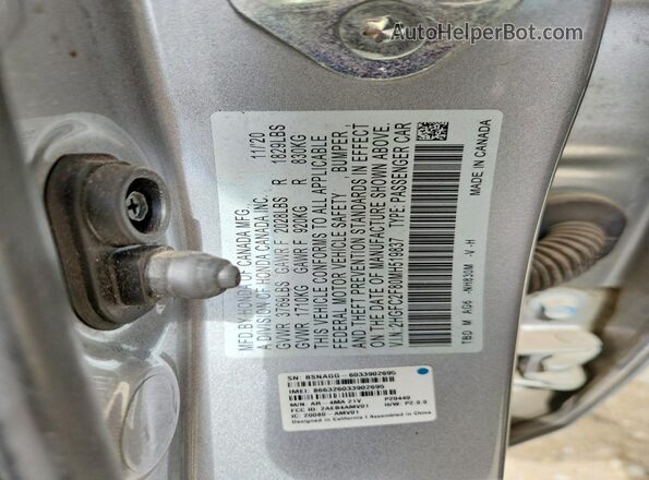 2HGFC2F80MH519837 2021 HONDA CIVIC Gray Widok komory silnika
