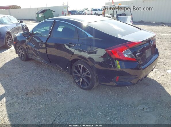 2HGFC2F80MH521684 2021 HONDA CIVIC Black Задня ліва чверть