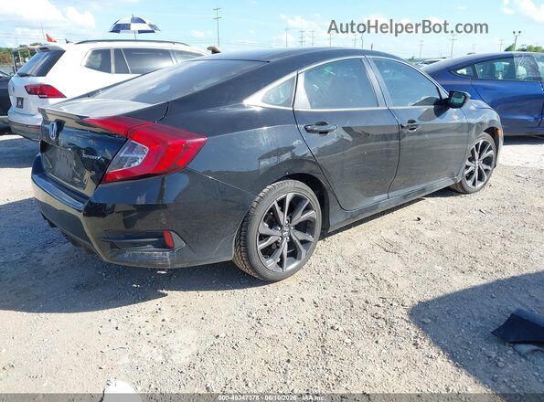 2HGFC2F80MH521684 2021 HONDA CIVIC Black Задня права чверть