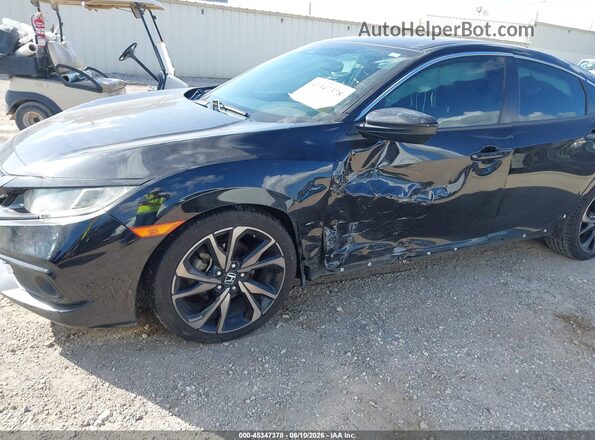 2HGFC2F80MH521684 2021 HONDA CIVIC Black Вид спереду