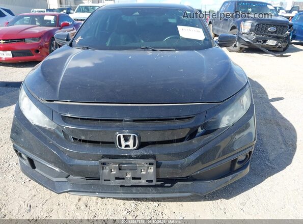 2HGFC2F80MH521684 2021 HONDA CIVIC Black Вид задньої частини салону