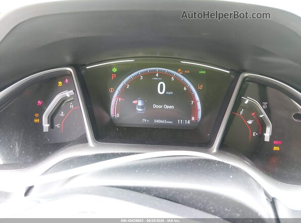 2HGFC2F80MH523029 2021 HONDA CIVIC White უკანა სავარძლების ხედი