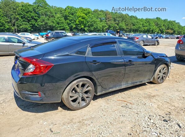 2HGFC2F80MH550408 2021 HONDA CIVIC Black Rear right