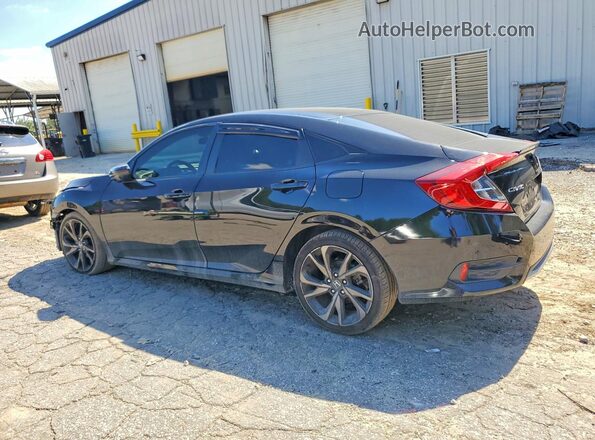 2HGFC2F80MH550408 2021 HONDA CIVIC Black Rear left