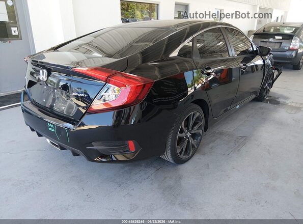 2HGFC2F80MH555866 2021 HONDA CIVIC Black Rear right