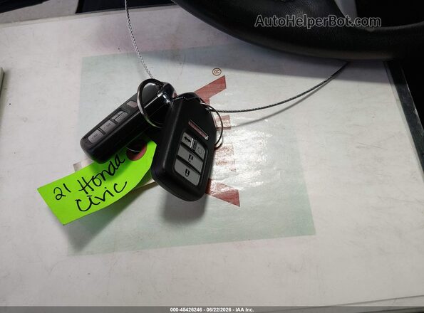 2HGFC2F80MH555866 2021 HONDA CIVIC Black Dashboard view