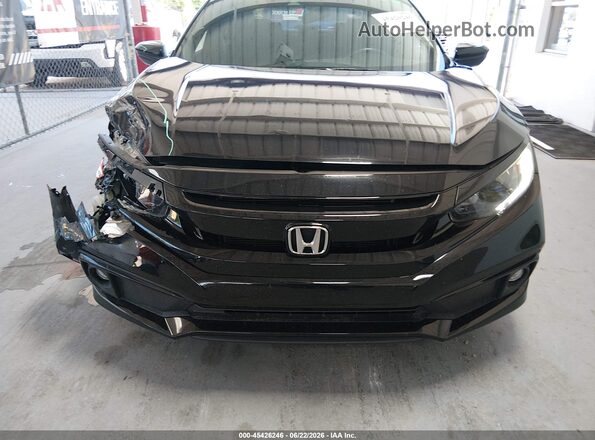 2HGFC2F80MH555866 2021 HONDA CIVIC Black Instrument cluster view