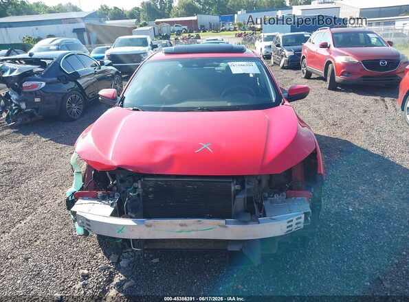 2HGFC2F81GH501271 2016 HONDA CIVIC Red Widok zestawu wskaźników