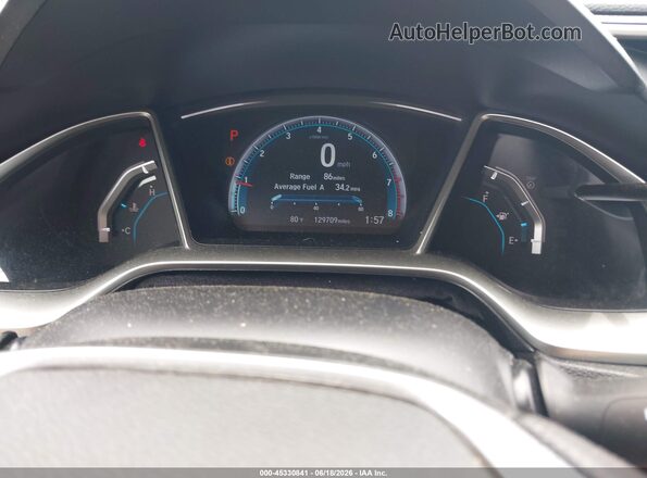 2HGFC2F81GH510357 2016 HONDA CIVIC Black Widok tylnych siedzeń