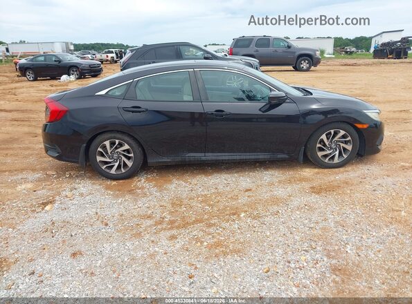 2HGFC2F81GH510357 2016 HONDA CIVIC Black Widok wnętrza z tyłu