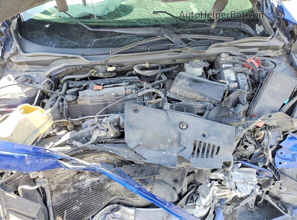 2HGFC2F81KH519360 2019 HONDA CIVIC Blue Vista interior trasera