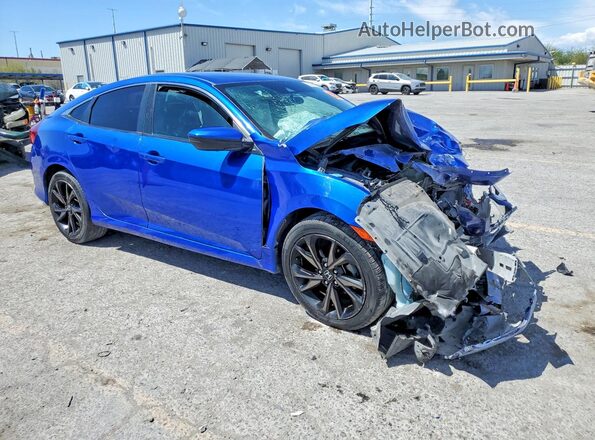 2HGFC2F81KH519360 2019 HONDA CIVIC Blue Delantero derecho