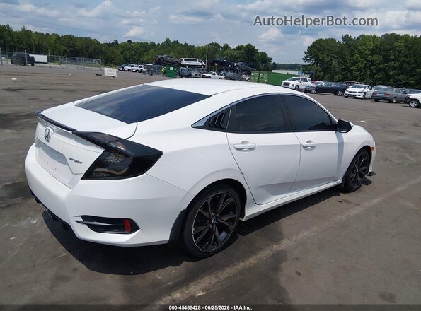 2HGFC2F81KH527538 2019 HONDA CIVIC Белый Задняя правая четверть
