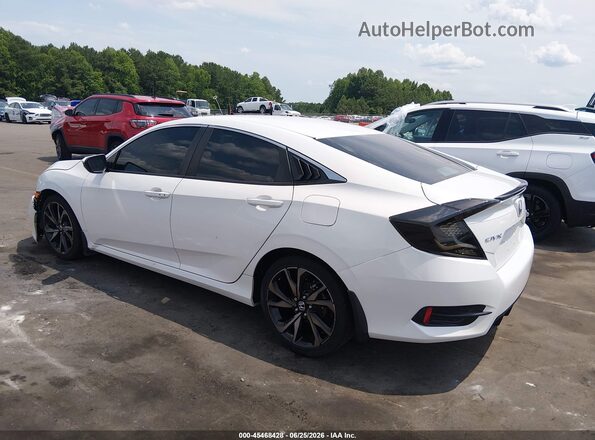 2HGFC2F81KH527538 2019 HONDA CIVIC Белый Задняя левая четверть