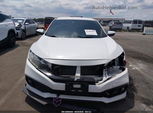 2HGFC2F81KH527538 2019 HONDA CIVIC Белый Вид щитка приборов