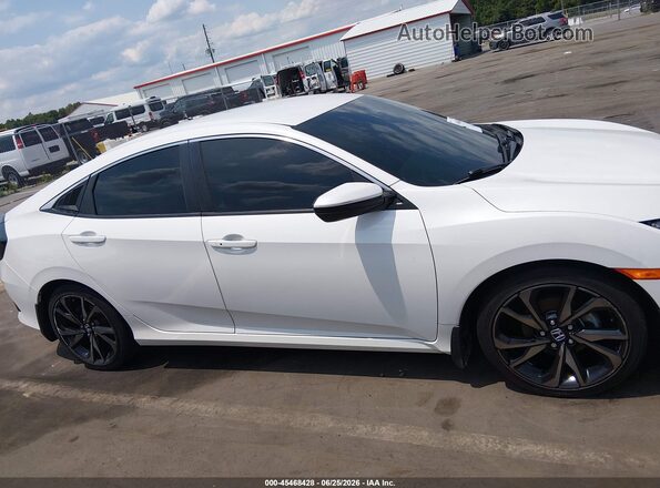 2HGFC2F81KH527538 2019 HONDA CIVIC Белый Вид задней части салона