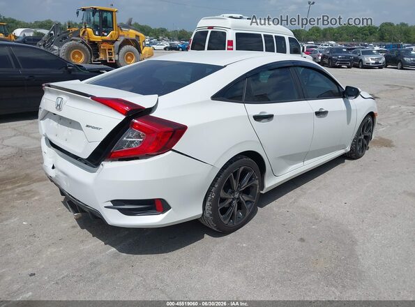2HGFC2F81KH539902 2019 HONDA CIVIC White Tył prawy