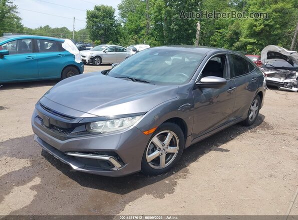 2HGFC2F81KH594575 2019 HONDA CIVIC Gray Передня ліва чверть