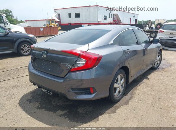 2HGFC2F81KH594575 2019 HONDA CIVIC Gray Задня права чверть