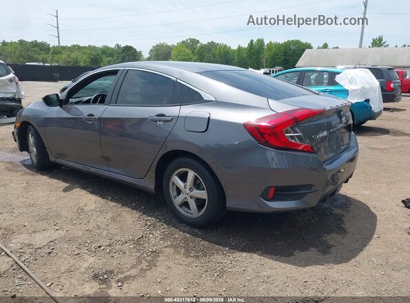 2HGFC2F81KH594575 2019 HONDA CIVIC Gray Задня ліва чверть