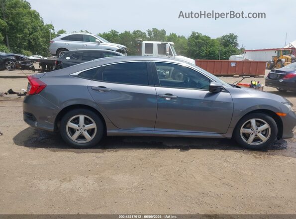 2HGFC2F81KH594575 2019 HONDA CIVIC Gray Вид задньої частини салону