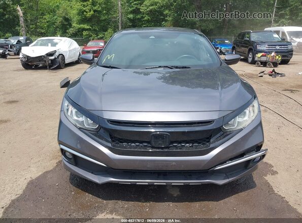 2HGFC2F81KH594575 2019 HONDA CIVIC Gray Вид щитка приладів