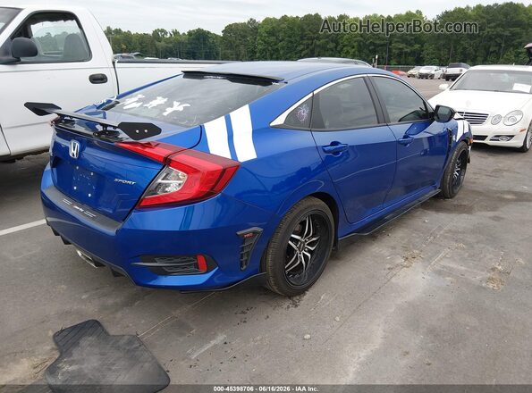 2HGFC2F81LH522826 2020 HONDA CIVIC Blue Задня права чверть