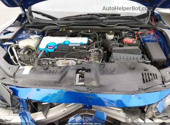 2HGFC2F81LH522826 2020 HONDA CIVIC Blue Вид ззаду