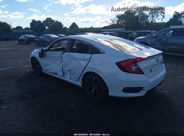 2HGFC2F81LH524852 2020 HONDA CIVIC White Rear left