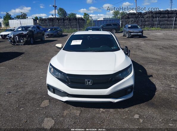 2HGFC2F81LH524852 2020 HONDA CIVIC White Instrument cluster view