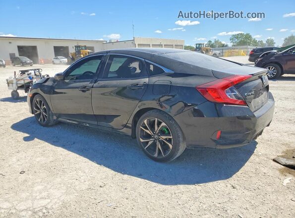 2HGFC2F81LH546091 2020 HONDA CIVIC Black Задня ліва чверть