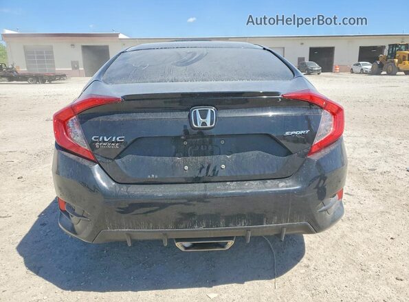2HGFC2F81LH546091 2020 HONDA CIVIC Black Вид ззаду