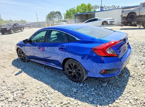 2HGFC2F81LH594349 2020 HONDA CIVIC Синий Задняя левая четверть
