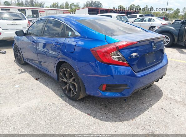 2HGFC2F81LH601669 2020 HONDA CIVIC Blue უკანა მარცხენა
