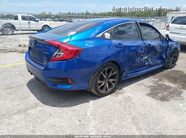 2HGFC2F81LH601669 2020 HONDA CIVIC Blue უკანა მარჯვენა