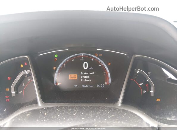 2HGFC2F81LH601669 2020 HONDA CIVIC Blue უკანა სავარძლების ხედი