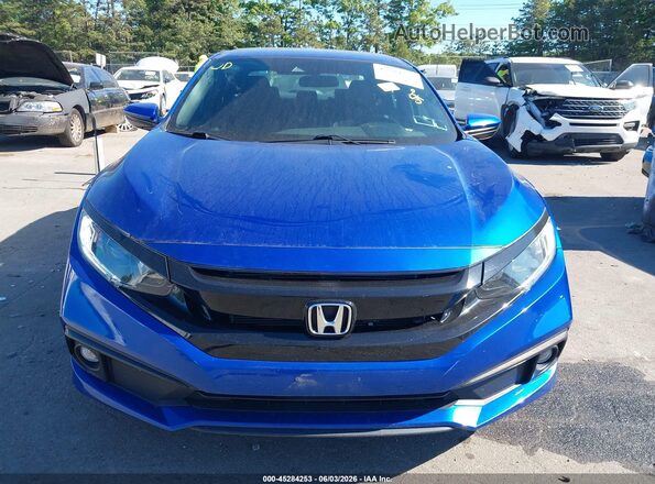 2HGFC2F81MH501279 2021 HONDA CIVIC Синий Вид щитка приборов