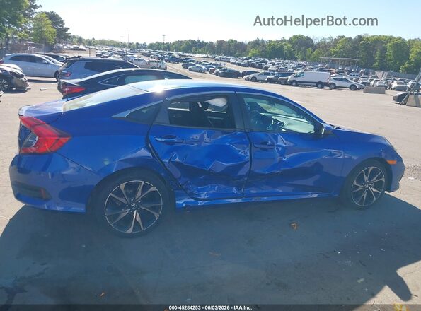 2HGFC2F81MH501279 2021 HONDA CIVIC Синий Вид задней части салона