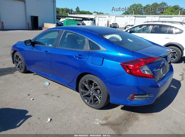 2HGFC2F81MH501279 2021 HONDA CIVIC Синий Задняя левая четверть