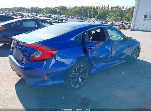 2HGFC2F81MH501279 2021 HONDA CIVIC Синий Задняя правая четверть